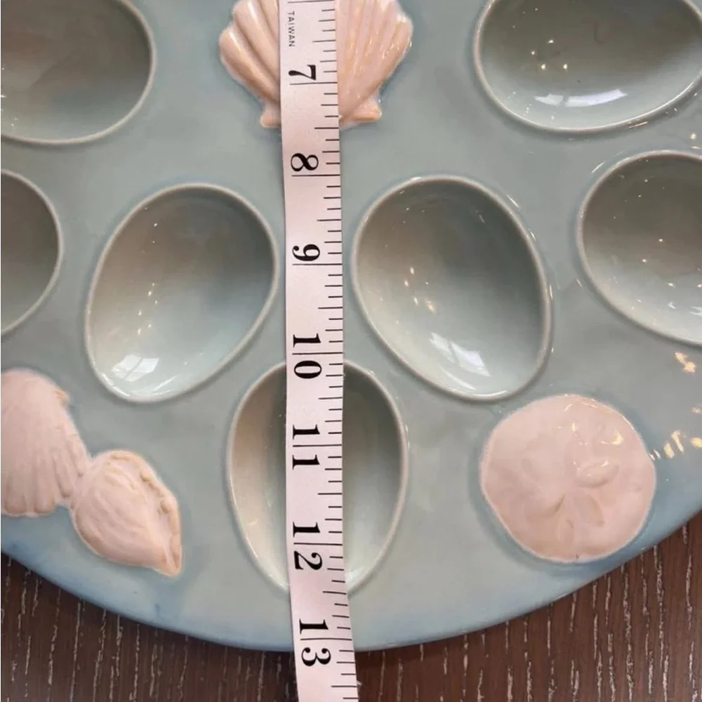 Coastal platter,retired piece, shell decor